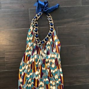 T Bags halter chain top, size M